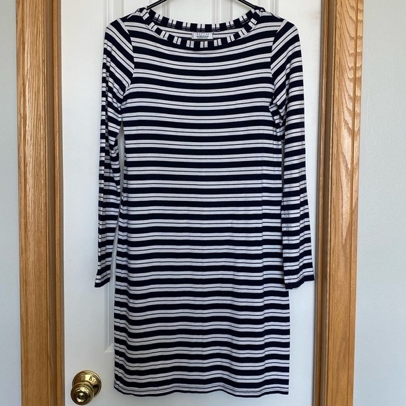 Mott 50 Hvar Dress Striped SPF 50 Sun Protective Long Sleeve Dress Size Medium - Picture 1 of 7
